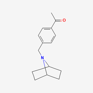 molecular formula C15H19NO B2852208 1-[4-(7-Azabicyclo[2.2.1]heptan-7-ylmethyl)phenyl]ethanone CAS No. 2138120-51-9