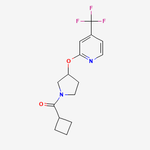 Cyclobutyl(3-((4-(trifluoromethyl)pyridin-2-yl)oxy)pyrrolidin-1-yl)methanone