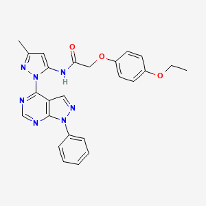 2-(4-ethoxyphenoxy)-N-(3-methyl-1-(1-phenyl-1H-pyrazolo[3,4-d]pyrimidin-4-yl)-1H-pyrazol-5-yl)acetamide