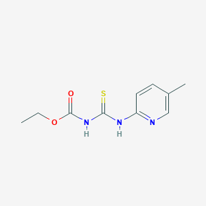 molecular formula C10H13N3O2S B2852220 ethyl N-[(5-methylpyridin-2-yl)carbamothioyl]carbamate CAS No. 37890-99-6