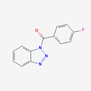 molecular formula C13H8FN3O B2852255 1-(4-Fluorobenzoyl)-1H-benzotriazole CAS No. 203070-37-5