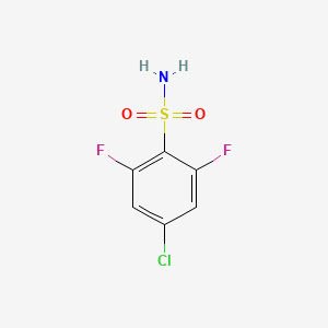 molecular formula C6H4ClF2NO2S B2852276 4-Chloro-2,6-difluorobenzenesulfonamide CAS No. 1208078-00-5