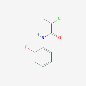 molecular formula C9H9ClFNO B2852297 2-chloro-N-(2-fluorophenyl)propanamide CAS No. 160322-25-8