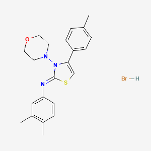 (Z)-3,4-dimethyl-N-(3-morpholino-4-(p-tolyl)thiazol-2(3H)-ylidene)aniline hydrobromide