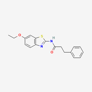N-(6-ethoxy-1,3-benzothiazol-2-yl)-3-phenylpropanamide
