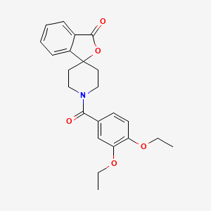 1'-(3,4-diethoxybenzoyl)-3H-spiro[isobenzofuran-1,4'-piperidin]-3-one