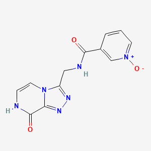 3-(((8-Hydroxy-[1,2,4]triazolo[4,3-a]pyrazin-3-yl)methyl)carbamoyl)pyridine 1-oxide