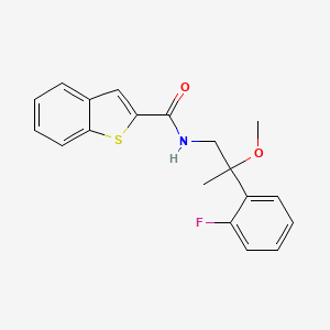N-(2-(2-fluorophenyl)-2-methoxypropyl)benzo[b]thiophene-2-carboxamide