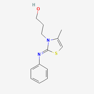 (Z)-3-(4-methyl-2-(phenylimino)thiazol-3(2H)-yl)propan-1-ol