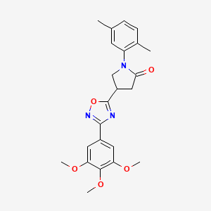 1-(2,5-Dimethylphenyl)-4-(3-(3,4,5-trimethoxyphenyl)-1,2,4-oxadiazol-5-yl)pyrrolidin-2-one