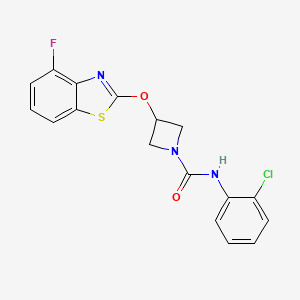 N-(2-chlorophenyl)-3-((4-fluorobenzo[d]thiazol-2-yl)oxy)azetidine-1-carboxamide