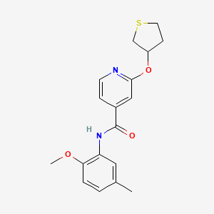 N-(2-methoxy-5-methylphenyl)-2-((tetrahydrothiophen-3-yl)oxy)isonicotinamide