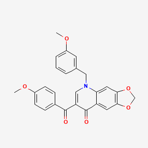 7-(4-methoxybenzoyl)-5-(3-methoxybenzyl)[1,3]dioxolo[4,5-g]quinolin-8(5H)-one