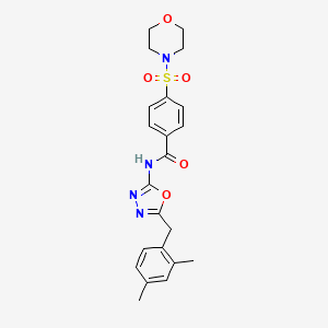 N-(5-(2,4-dimethylbenzyl)-1,3,4-oxadiazol-2-yl)-4-(morpholinosulfonyl)benzamide