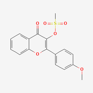 2-(4-methoxyphenyl)-4-oxo-4H-chromen-3-yl methanesulfonate