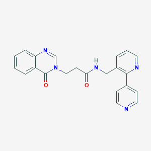 N-([2,4'-bipyridin]-3-ylmethyl)-3-(4-oxoquinazolin-3(4H)-yl)propanamide