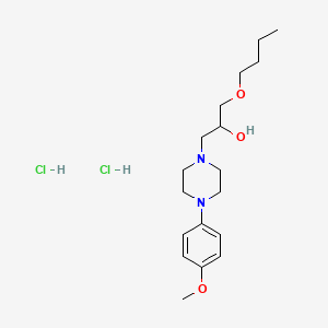 1-Butoxy-3-(4-(4-methoxyphenyl)piperazin-1-yl)propan-2-ol dihydrochloride