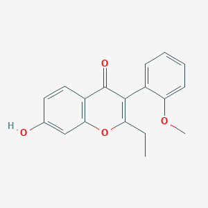 2-Ethyl-7-hydroxy-3-(2-methoxyphenyl)chromen-4-one