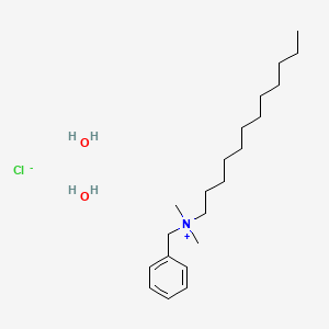 molecular formula C21H42ClNO2 B2852413 Benzyldodecyldimethylammonium Chloride Dihydrate CAS No. 139-07-1; 147228-80-6