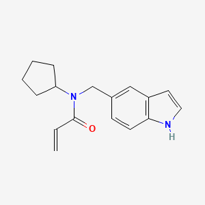 N-Cyclopentyl-N-(1H-indol-5-ylmethyl)prop-2-enamide