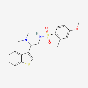 N-(2-(benzo[b]thiophen-3-yl)-2-(dimethylamino)ethyl)-4-methoxy-2-methylbenzenesulfonamide