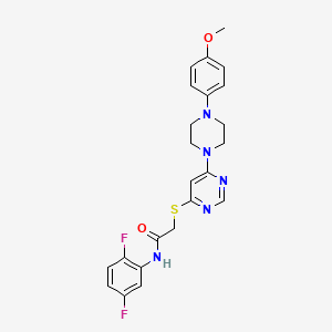 N-(2,5-difluorophenyl)-2-((6-(4-(4-methoxyphenyl)piperazin-1-yl)pyrimidin-4-yl)thio)acetamide