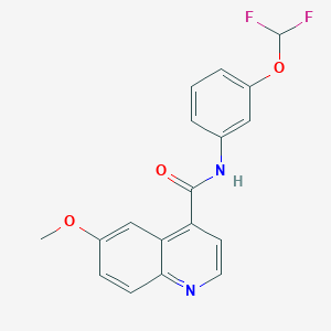 N-[3-(difluoromethoxy)phenyl]-6-methoxyquinoline-4-carboxamide