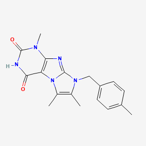 1,6,7-trimethyl-8-(4-methylbenzyl)-1H-imidazo[2,1-f]purine-2,4(3H,8H)-dione