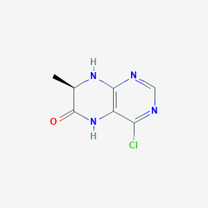 molecular formula C7H7ClN4O B2852459 (7R)-4-chloro-7-methyl-5,6,7,8-tetrahydropteridin-6-one CAS No. 2173637-81-3