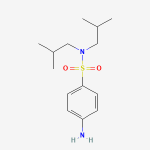 molecular formula C14H24N2O2S B2852461 4-Amino-N,N-diisobutylbenzenesulfonamide CAS No. 106842-17-5