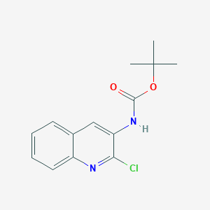 molecular formula C14H15ClN2O2 B2852475 tert-butyl N-(2-chloroquinolin-3-yl)carbamate CAS No. 742698-74-4