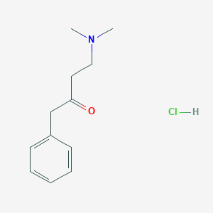 molecular formula C12H18ClNO B2852490 4-(Dimethylamino)-1-phenylbutan-2-one hydrochloride CAS No. 103960-48-1