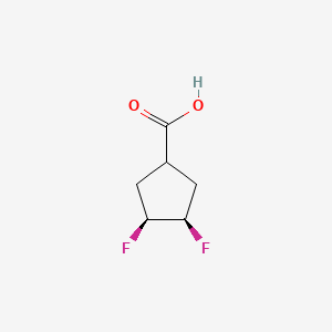 molecular formula C6H8F2O2 B2852518 cis-3,4-Difluorocyclopentane-1-carboxylic acid CAS No. 1448326-17-7