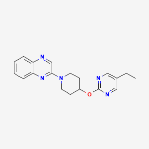 molecular formula C19H21N5O B2852543 2-[4-(5-Ethylpyrimidin-2-yl)oxypiperidin-1-yl]quinoxaline CAS No. 2380009-03-8