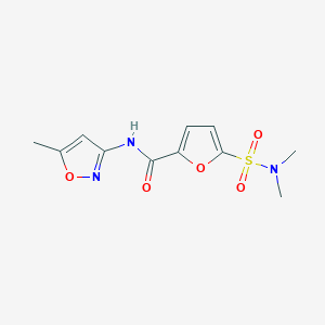 molecular formula C11H13N3O5S B2852546 5-(N,N-dimethylsulfamoyl)-N-(5-methylisoxazol-3-yl)furan-2-carboxamide CAS No. 1173268-87-5