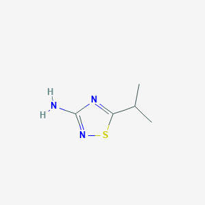 molecular formula C5H9N3S B2852551 5-(Propan-2-yl)-1,2,4-thiadiazol-3-amine CAS No. 57083-87-1