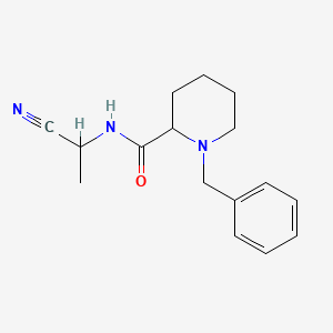 molecular formula C16H21N3O B2852555 1-benzyl-N-(1-cyanoethyl)piperidine-2-carboxamide CAS No. 2093500-08-2