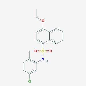 molecular formula C19H18ClNO3S B2852580 N-(5-chloro-2-methylphenyl)-4-ethoxynaphthalene-1-sulfonamide CAS No. 2249141-51-1