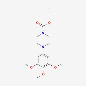 molecular formula C18H28N2O5 B2852597 Tert-butyl 4-(3,4,5-trimethoxyphenyl)piperazine-1-carboxylate CAS No. 1121596-68-6