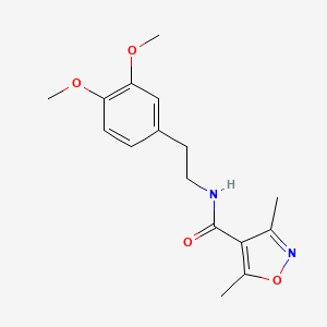 molecular formula C16H20N2O4 B2852599 N-[2-(3,4-dimethoxyphenyl)ethyl]-3,5-dimethyl-1,2-oxazole-4-carboxamide CAS No. 1026328-20-0