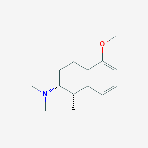 molecular formula C14H21NO B028526 1-Methyl-5-methoxy-2-(dimethylamino)tetralin CAS No. 102607-14-7