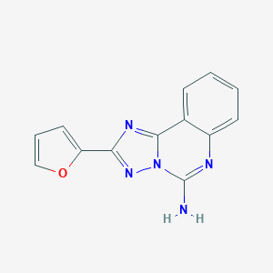 molecular formula C13H9N5O B028527 2-(Furan-2-YL)-[1,2,4]triazolo[1,5-C]quinazolin-5-amine CAS No. 104615-28-3
