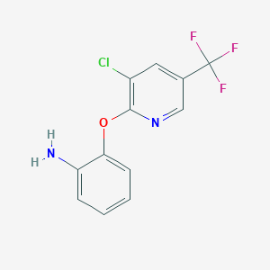 2-{[3-Chloro-5-(trifluoromethyl)-2-pyridinyl]oxy}aniline