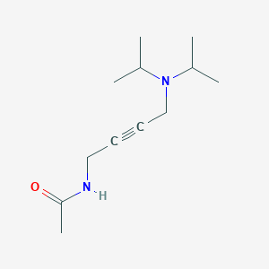 molecular formula C12H22N2O B2852735 N-(4-(diisopropylamino)but-2-yn-1-yl)acetamide CAS No. 1396783-25-7