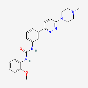 1-(2-Methoxyphenyl)-3-(3-(6-(4-methylpiperazin-1-yl)pyridazin-3-yl)phenyl)urea