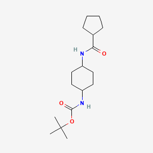 tert-Butyl (1R*,4R*)-4-(cyclopentanecarbonylamino)cyclohexylcarbamate