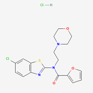 N-(6-chlorobenzo[d]thiazol-2-yl)-N-(2-morpholinoethyl)furan-2-carboxamide hydrochloride