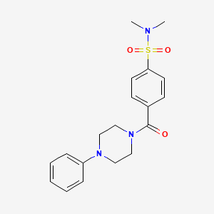 N,N-dimethyl-4-(4-phenylpiperazine-1-carbonyl)benzenesulfonamide