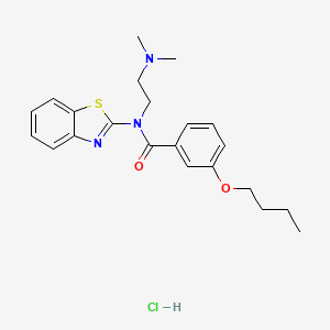 N-(benzo[d]thiazol-2-yl)-3-butoxy-N-(2-(dimethylamino)ethyl)benzamide hydrochloride