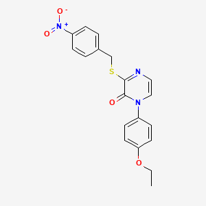 1-(4-ethoxyphenyl)-3-((4-nitrobenzyl)thio)pyrazin-2(1H)-one